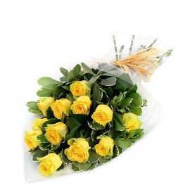 A052 BOUQUET OF YELLOW ROSES