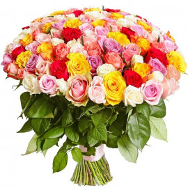 A049 BOUQUET OF 101 MIX ROSES  50 sm