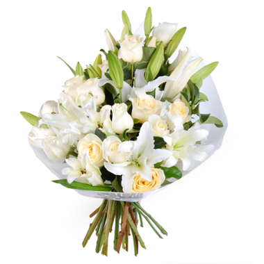 A106 MIXED BOUQUET OF LILY AND ROSE